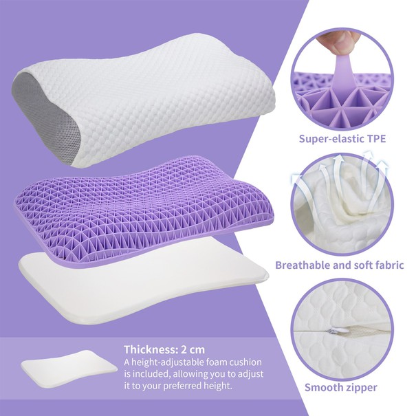 TPE Neck Support Pillow for Hotel TPE Neck Support Pillow for Hotel